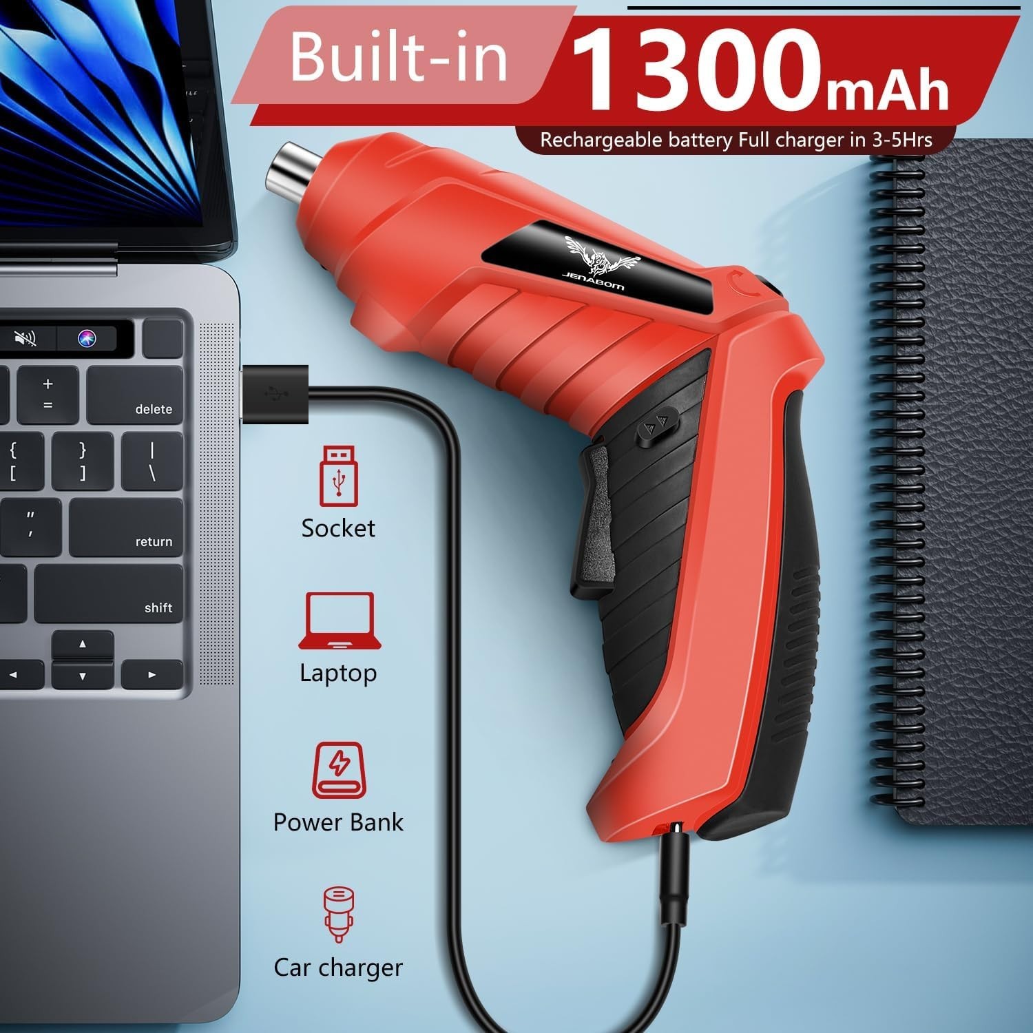 Lightweight Cordless 3.6V Screwdriver – Perfect for Furniture Assembly & Repairs