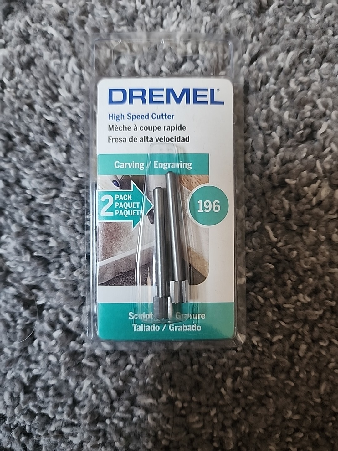 Dremel Carving/Engraving High Speed Cutter 196, 2pk