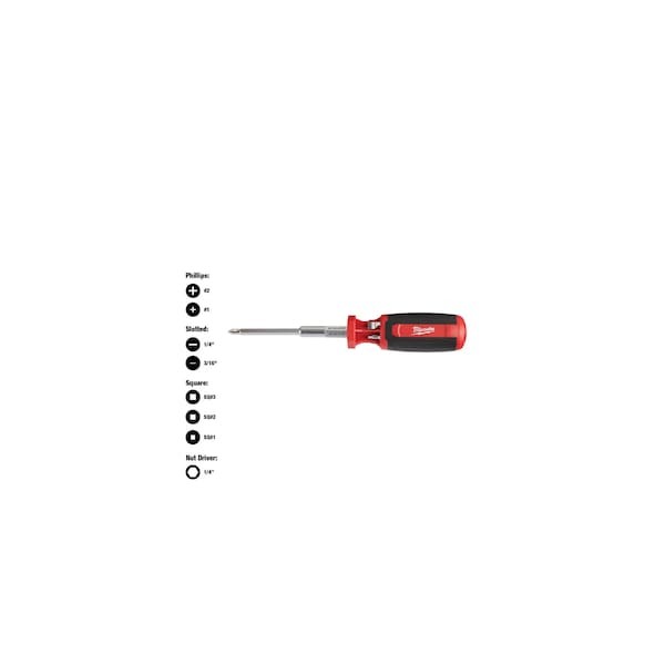 Milwaukee Tool 48-22-2132 9-In-1 Square Drive Multi-Bit Driver