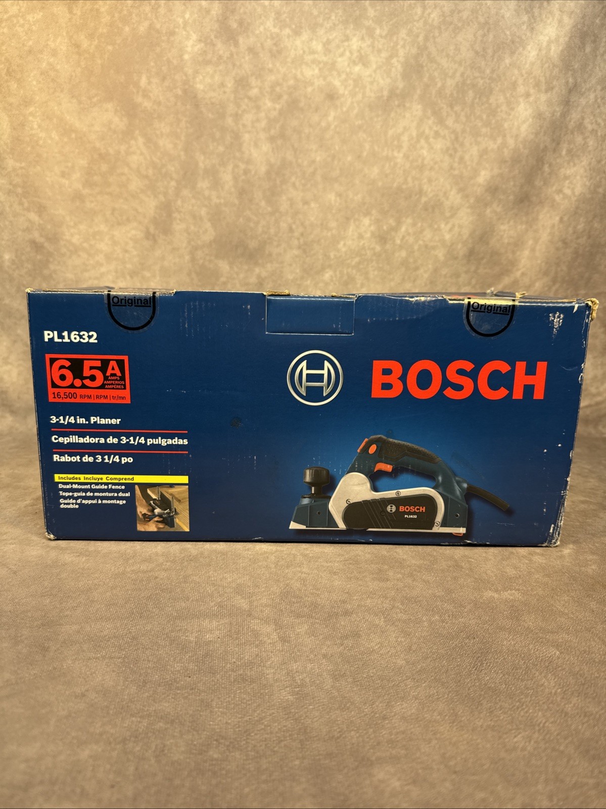 BOSCH PL1632 3-1/4&Prime; HANDHELD PLANER 6.5 AMPS – NEW IN BOX