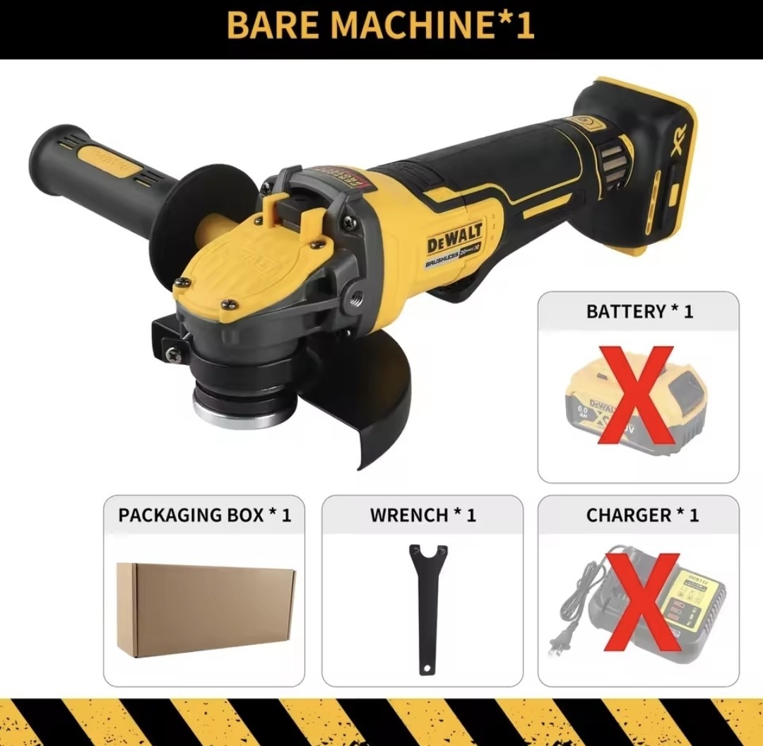 DeWalt DCG416B 20V MAX XR Cordless Brushless 4.5&Prime; – 5&Prime; Angle Grinder Bare Tool