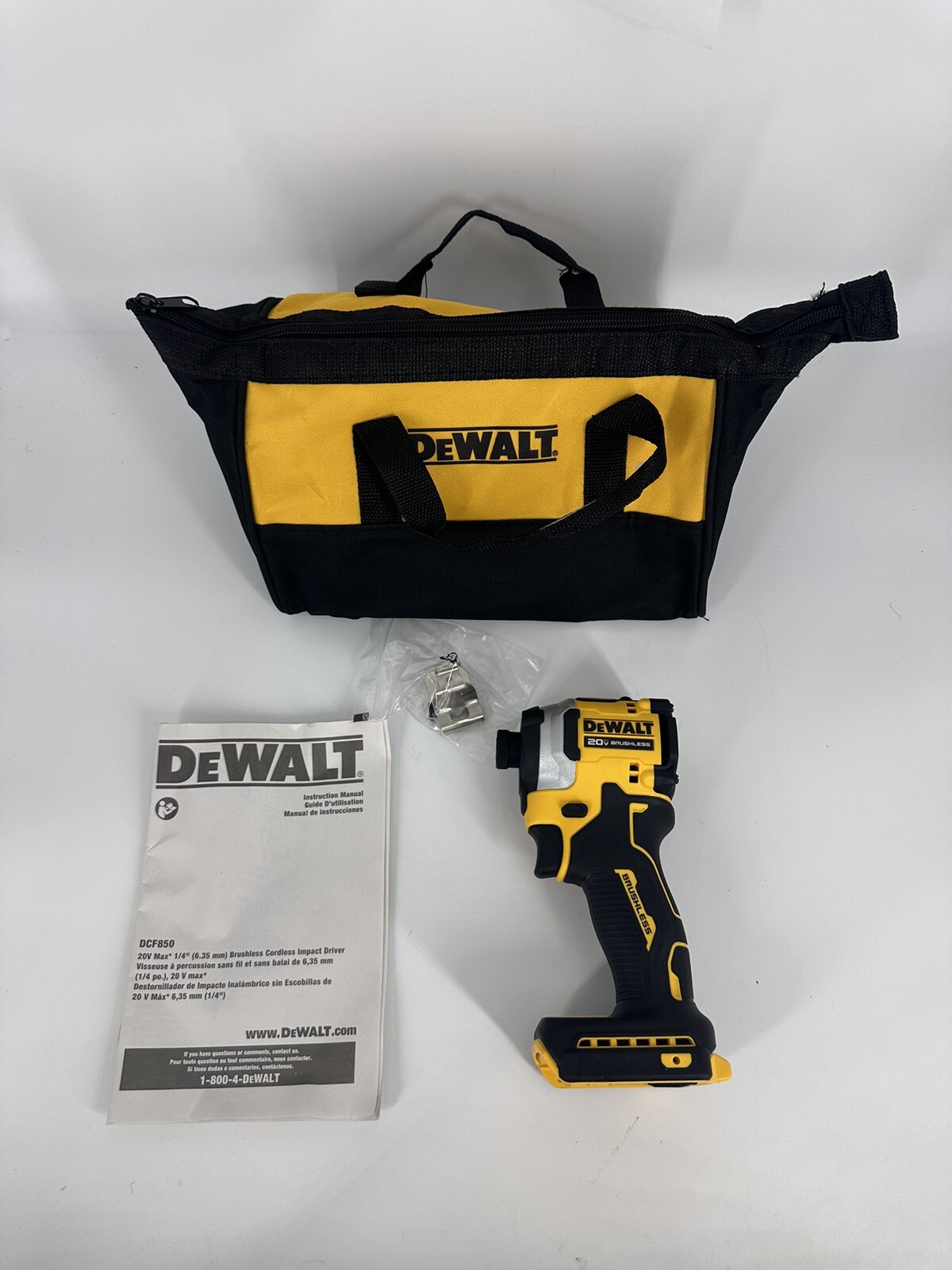 DEWALT DCF850B ATOMIC 20V MAX 1/4 inch Cordless Impact Driver (Tool Only)