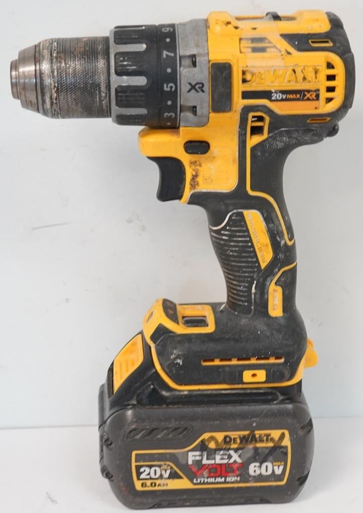 DeWalt DCD791 20V XR MAX 1/2&Prime; Cordless Drill/Driver w/20V/60V Flexvolt Battery