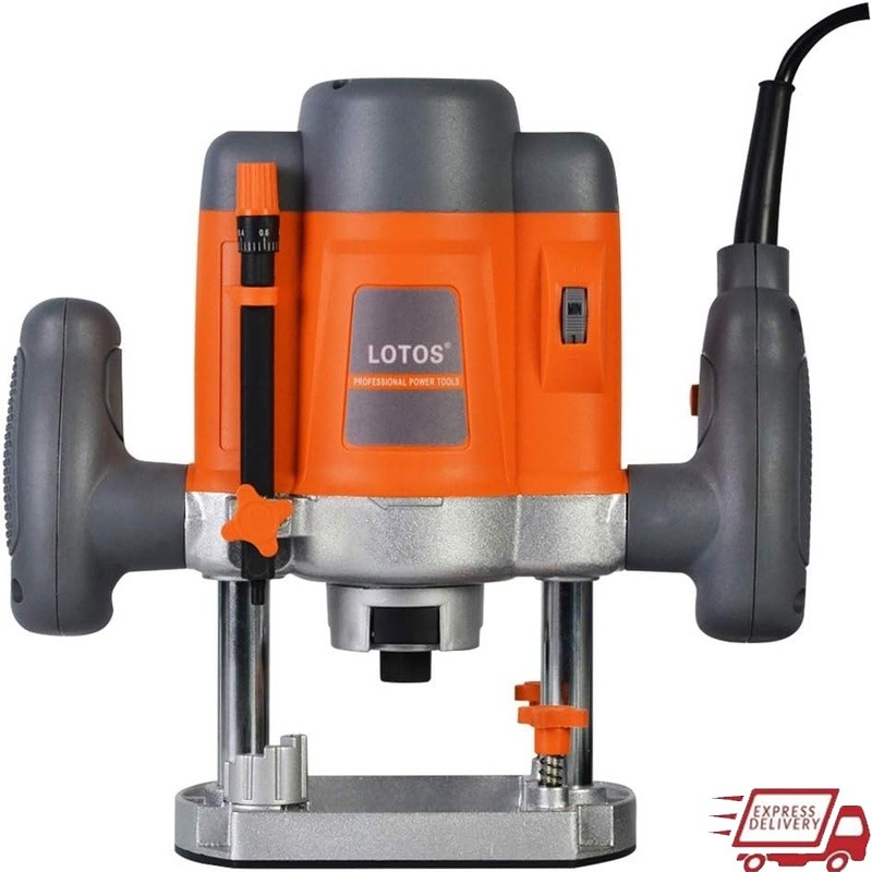 Electric Router 1.6 HP Variable Speed Plunge Fixed Router Dust Collection New