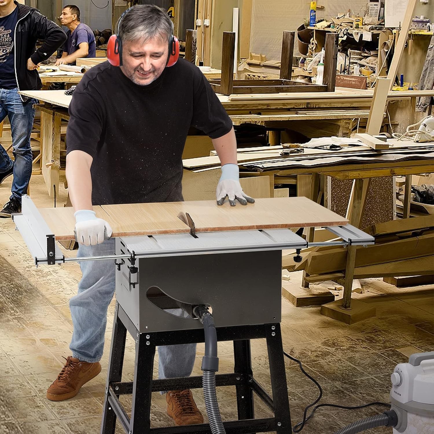 10 Inch Table Saw 5000 RPM 15 Amp, 90° Cross Cut and 45° Bevel Cut Capability