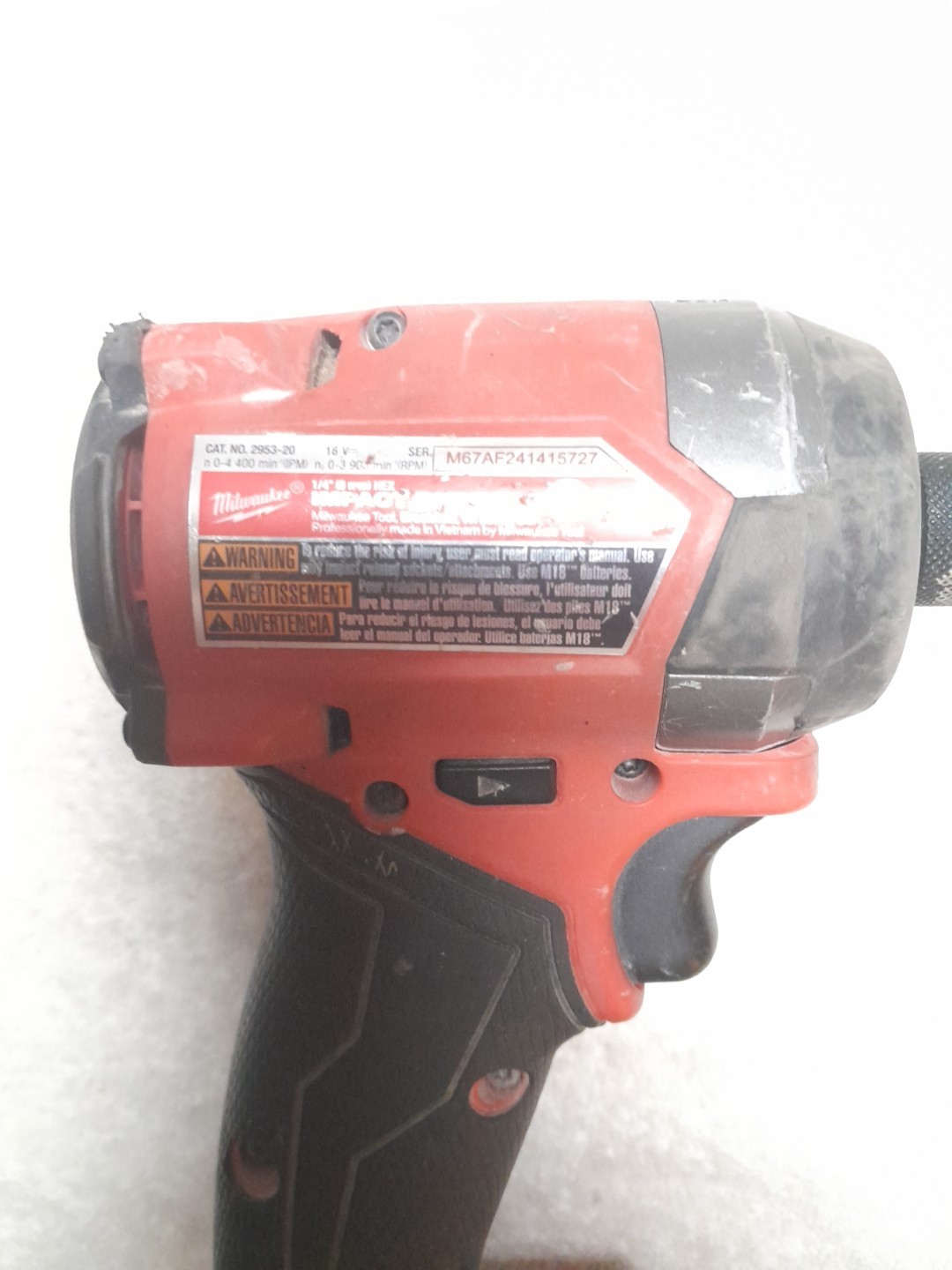 Milwaukee 2953-20 FUEL 18V Brushless Cordless 1/4&Prime; Hex Impact Driver. Used