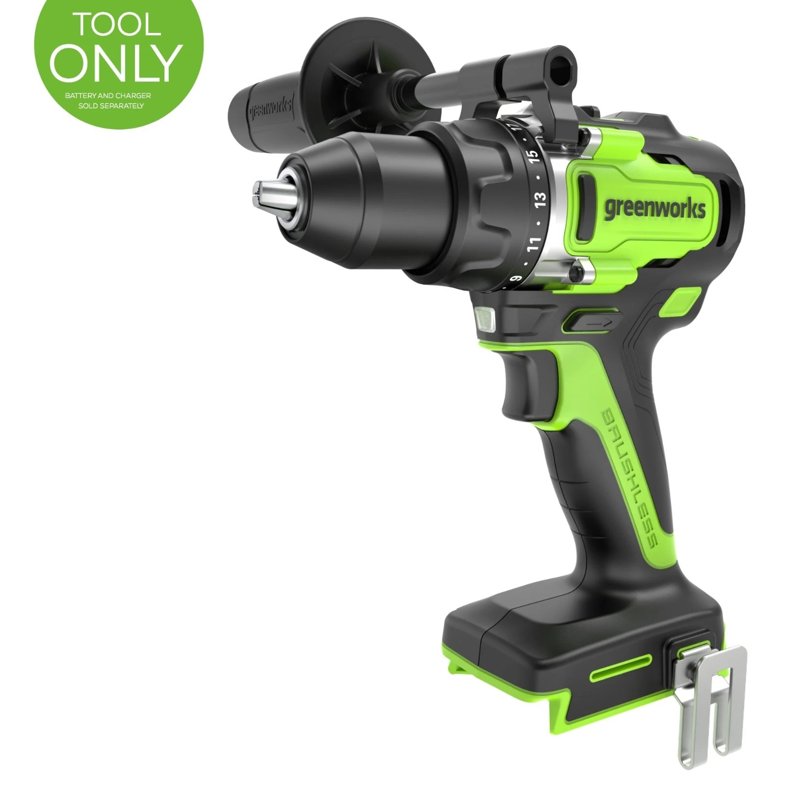Greenworks 24V Cordless 1/2&Prime; 800 in/lbs Drill Driver (Tool Only)