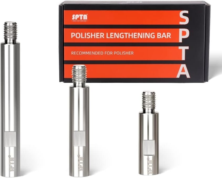 Stainless Steel Rotary Extension Shaft Set 75mm 100mm 140mm for Polisher