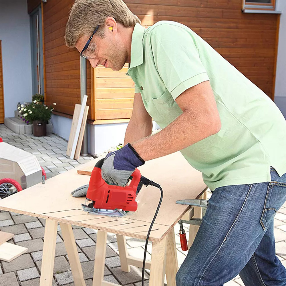710W Jig Saw 3000RPM Corded Electric Jigsaw 6 Variable Speeds Jigsaw Tool Kit US