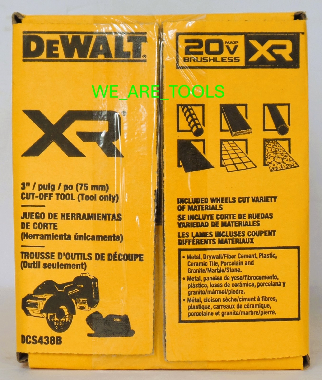 Dewalt DCS438B 20V Max Brushless 3&Prime; Compact Cut Off Saw, 1) 5.0 Battery