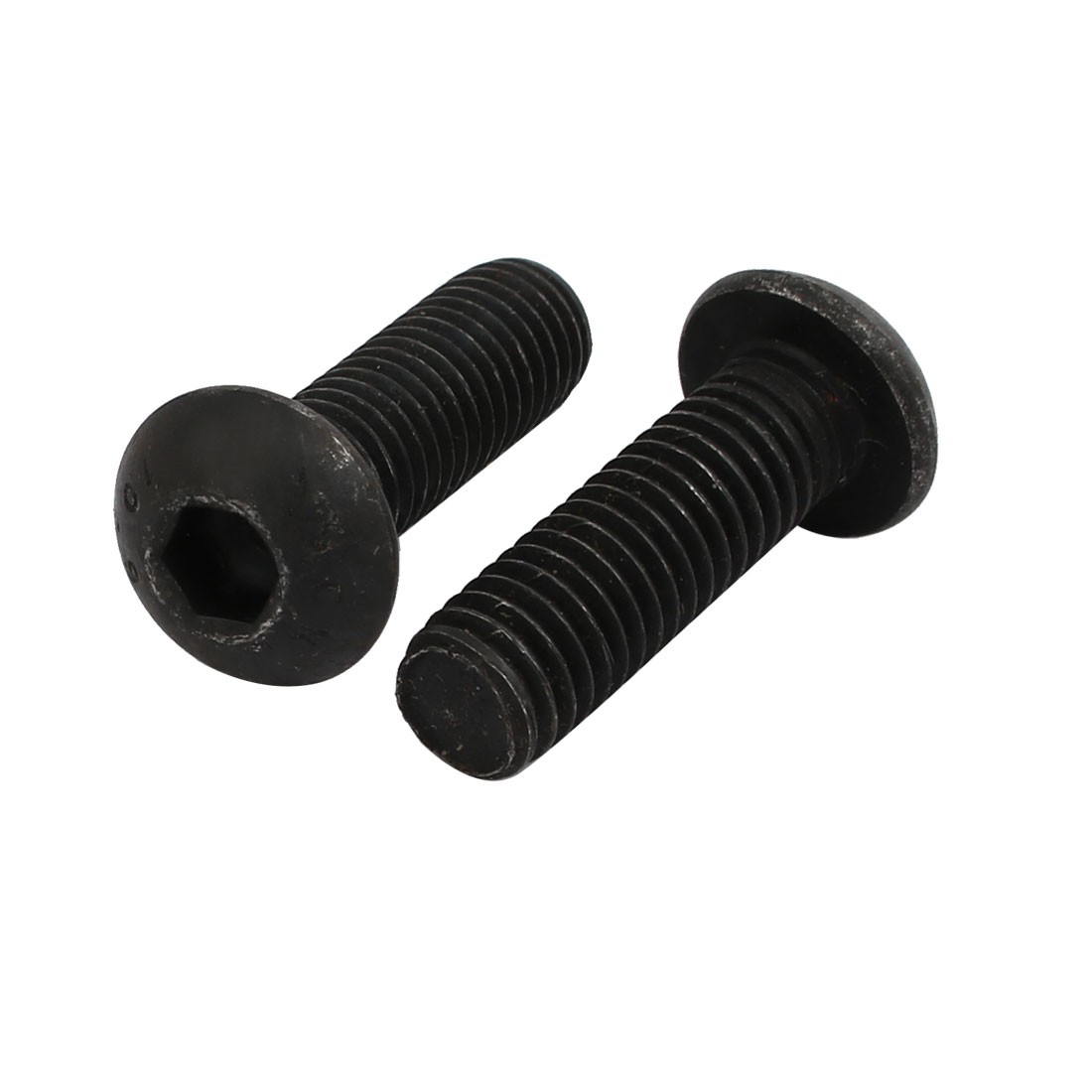 2pcs M8x25mm 10.9 Grade Button Head Hex Socket Left Hand Thread Screw Bolt