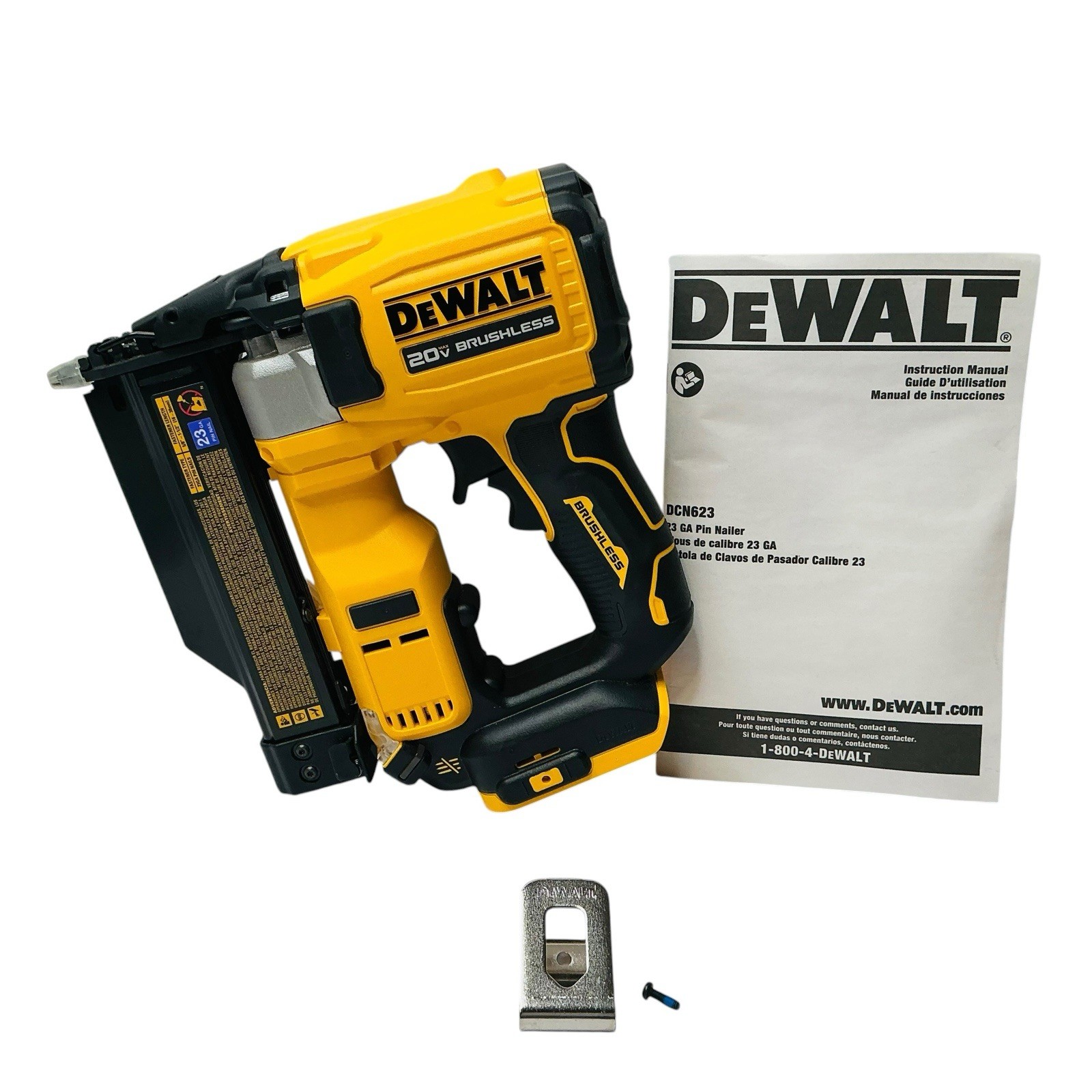 DEWALT DCN623B ATOMIC COMPACT 20V MAX 23GA PIN NAILER (Tool Only)