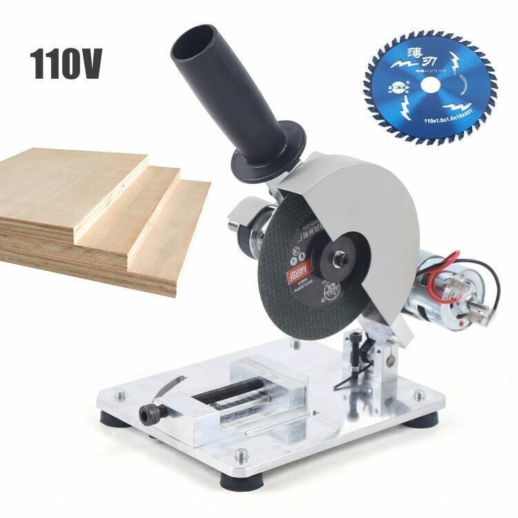 4&Prime; Cut-off/Chop Saw Mini Table Saw 0-45° Adjustable Soft Metal/Wood Cutting Mach