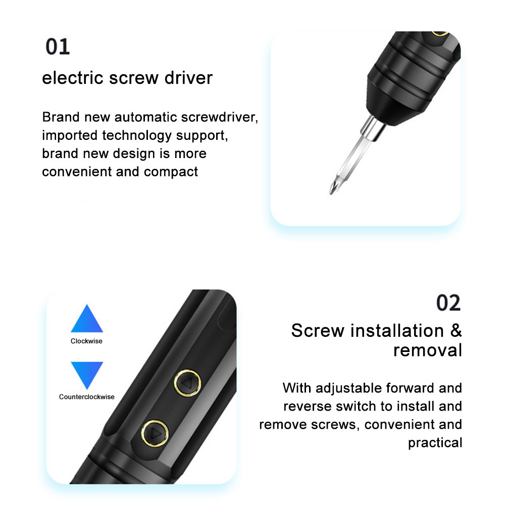 13 in 1 Rechargeable Wireless Cordless Electric Screwdriver Drill Set Power Tool