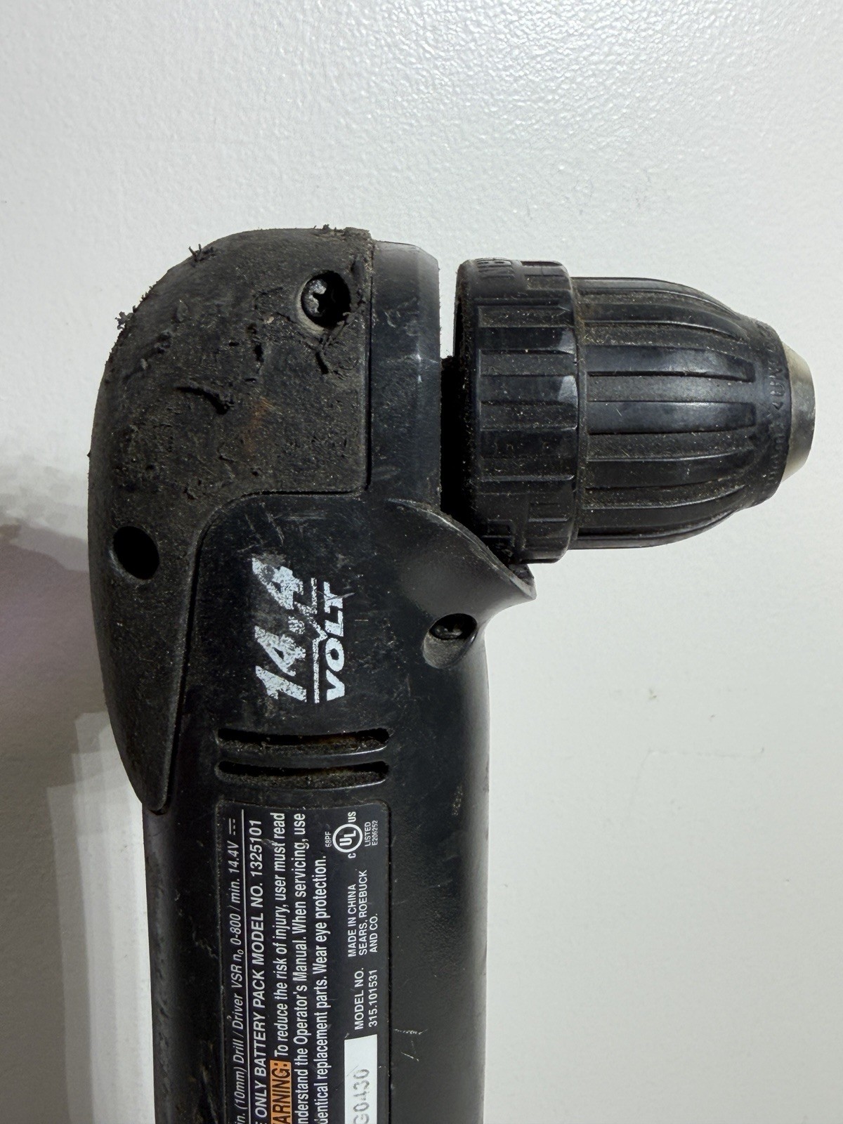 Craftsman 14.4v 3/8&Prime; Right Angle Drill Screw Driver 315.101531