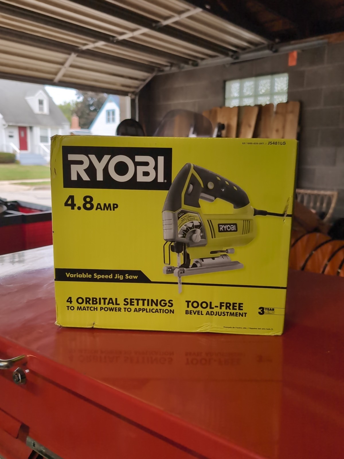 Ryobi JS481LG Variable Speed 4.8A Corded Jig Saw