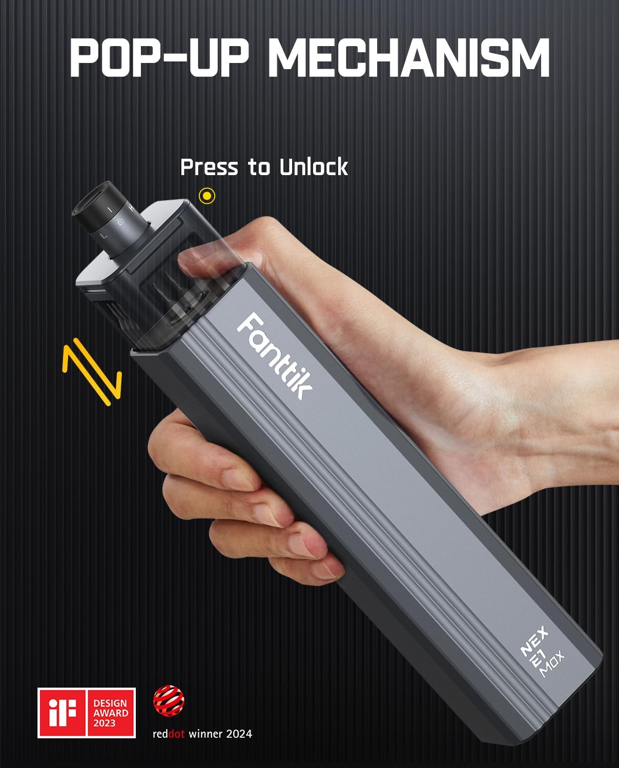 Fanttik E1 Max Electric Screwdriver, Mini Precision Screwdriver Set, 50 Grey