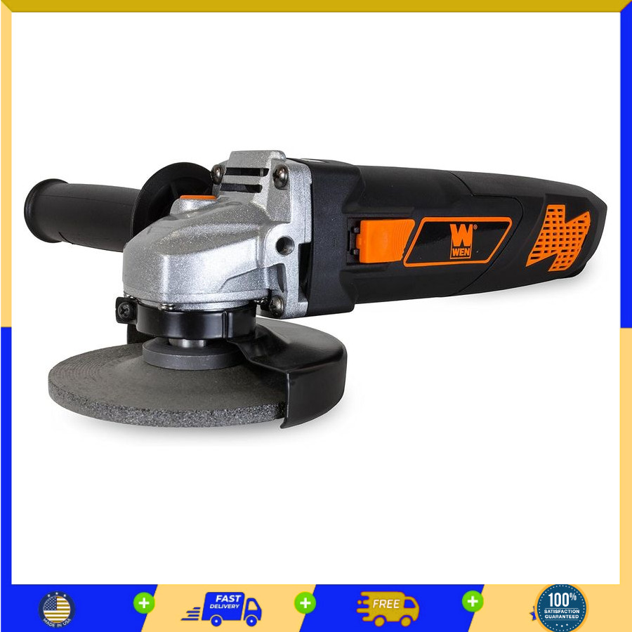WEN 7-Amp Angle Grinder with 4-1/2-Inch Wheel and Reversible Handle (944)