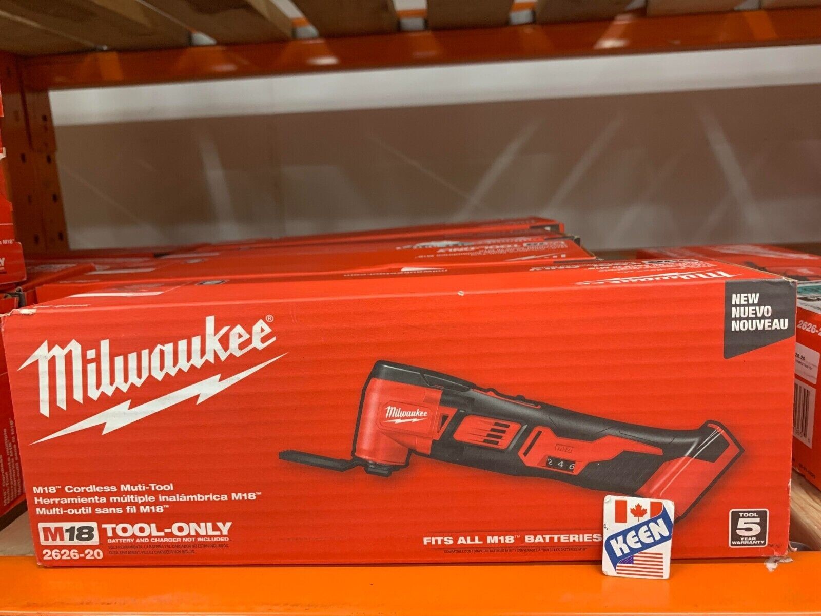 Milwaukee CANADA 18V Li-Ion Cordless Oscillating Multi-Tool (Tool Only)