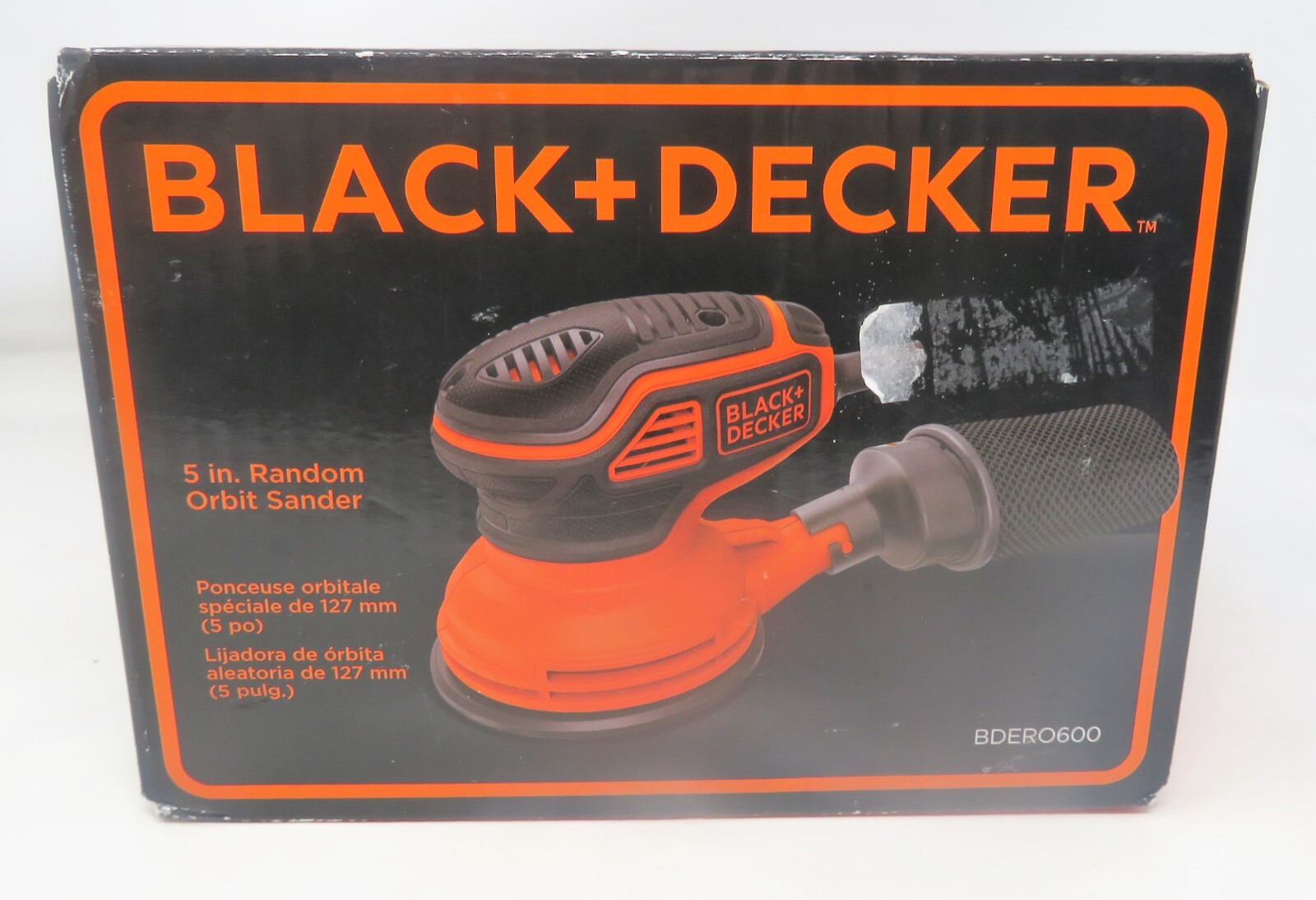 BLACK+DECKER 2.4 Amp 5 in. Random Orbit Sander Electric (BDERO600)