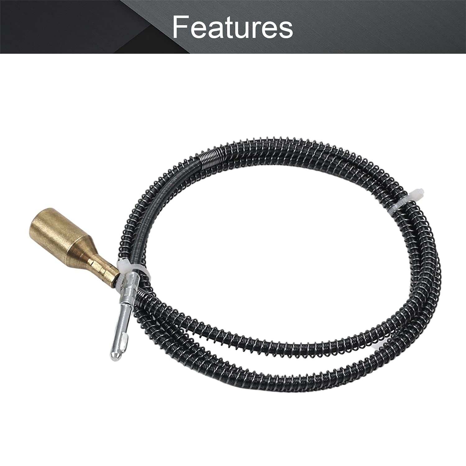 Utoolmart Flexible Shaft Rotary Tool, 39 inches Length, 0.16&Prime; Inner Black