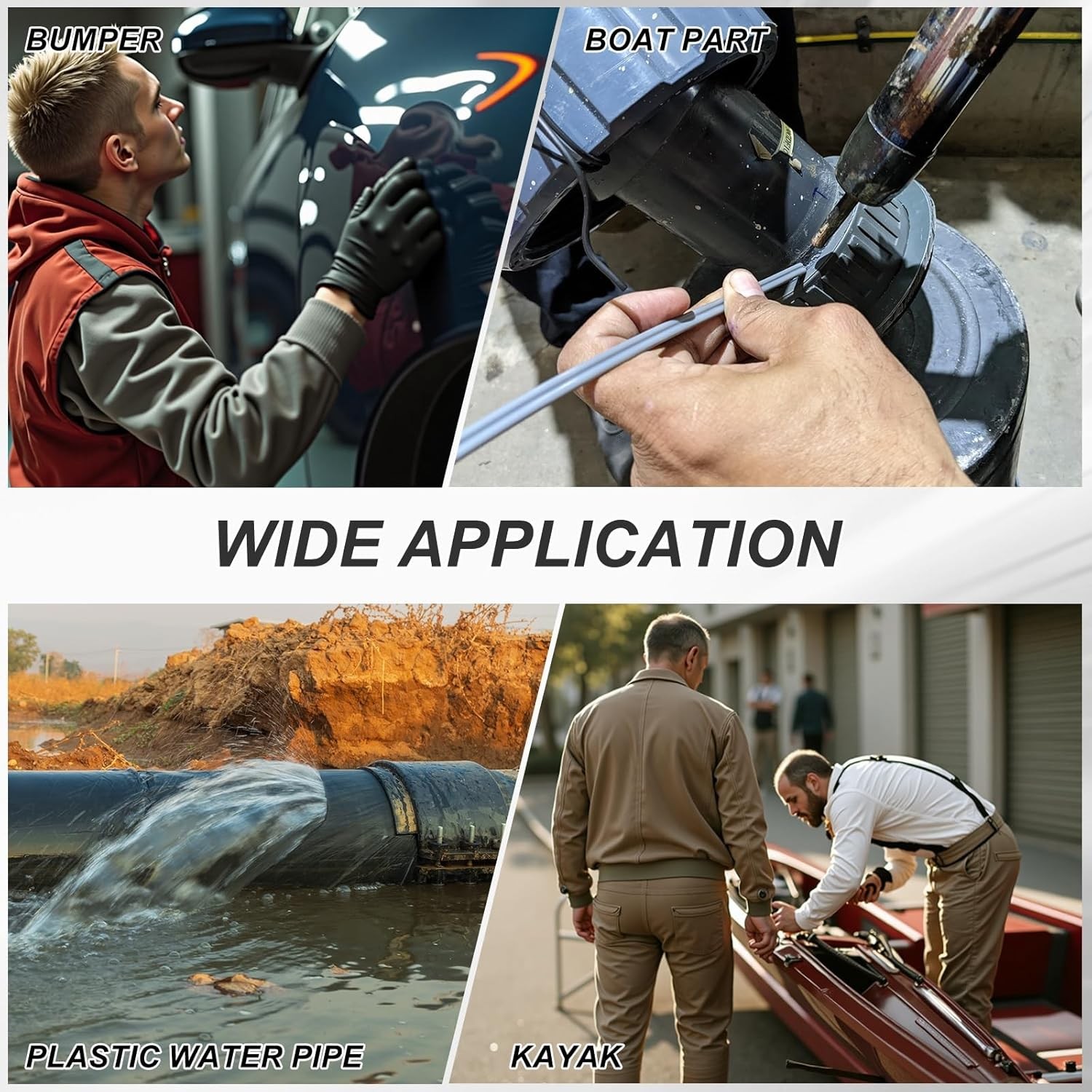 Plastic Welding Rods High-Strength Waterproof Repair Kit For Plastic Welder