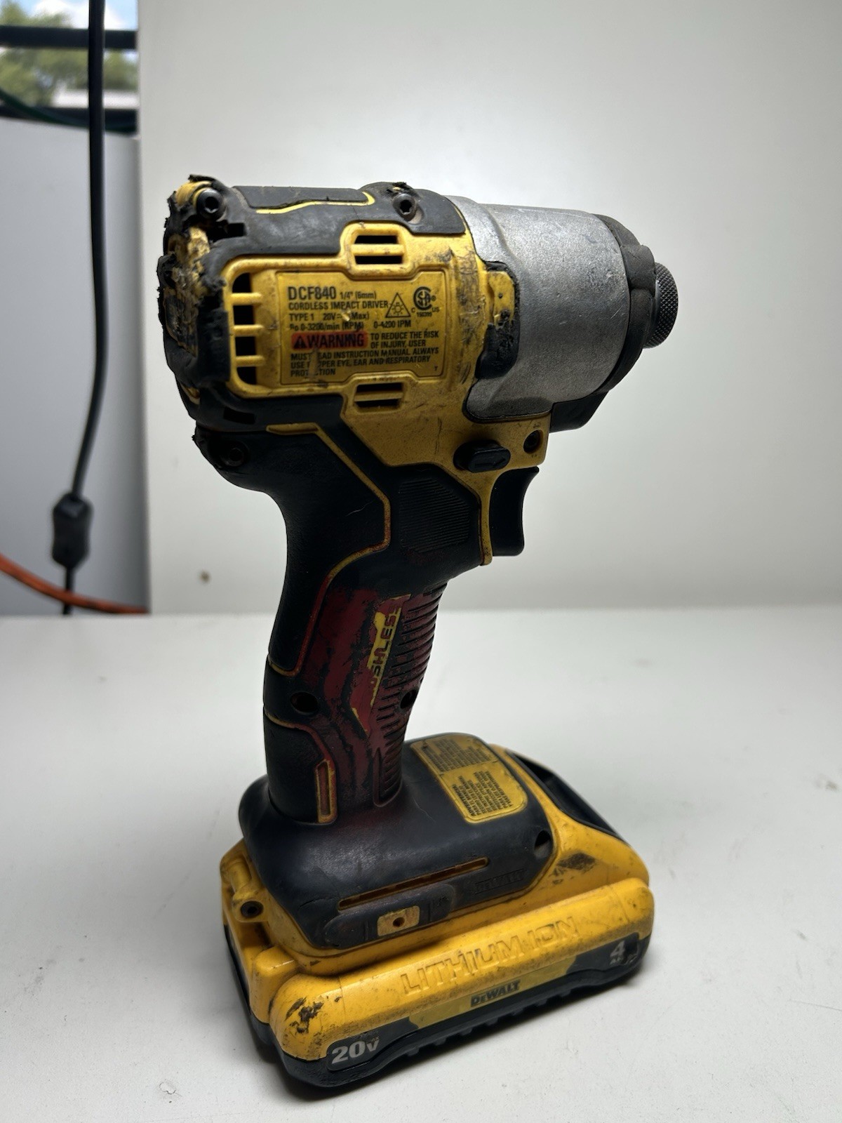 TESTED DEWALT DCF840 1/4in 20V Brushless Impact Driver W/4Ah (FREE S&H)