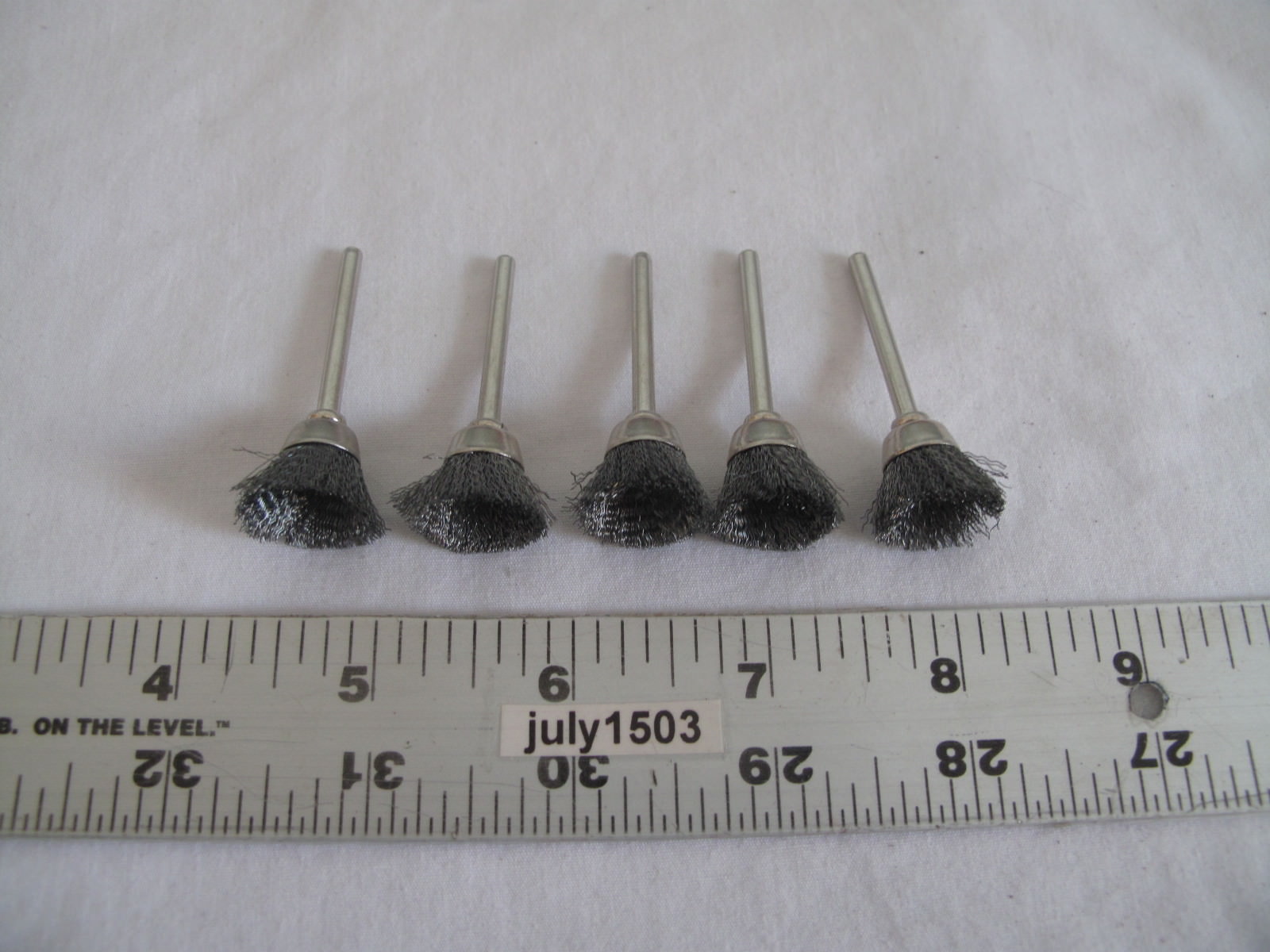 (5) NEW Stainless Steel Brush 3/4&Prime; for Dremel Deburr Rotary Tool (AW)