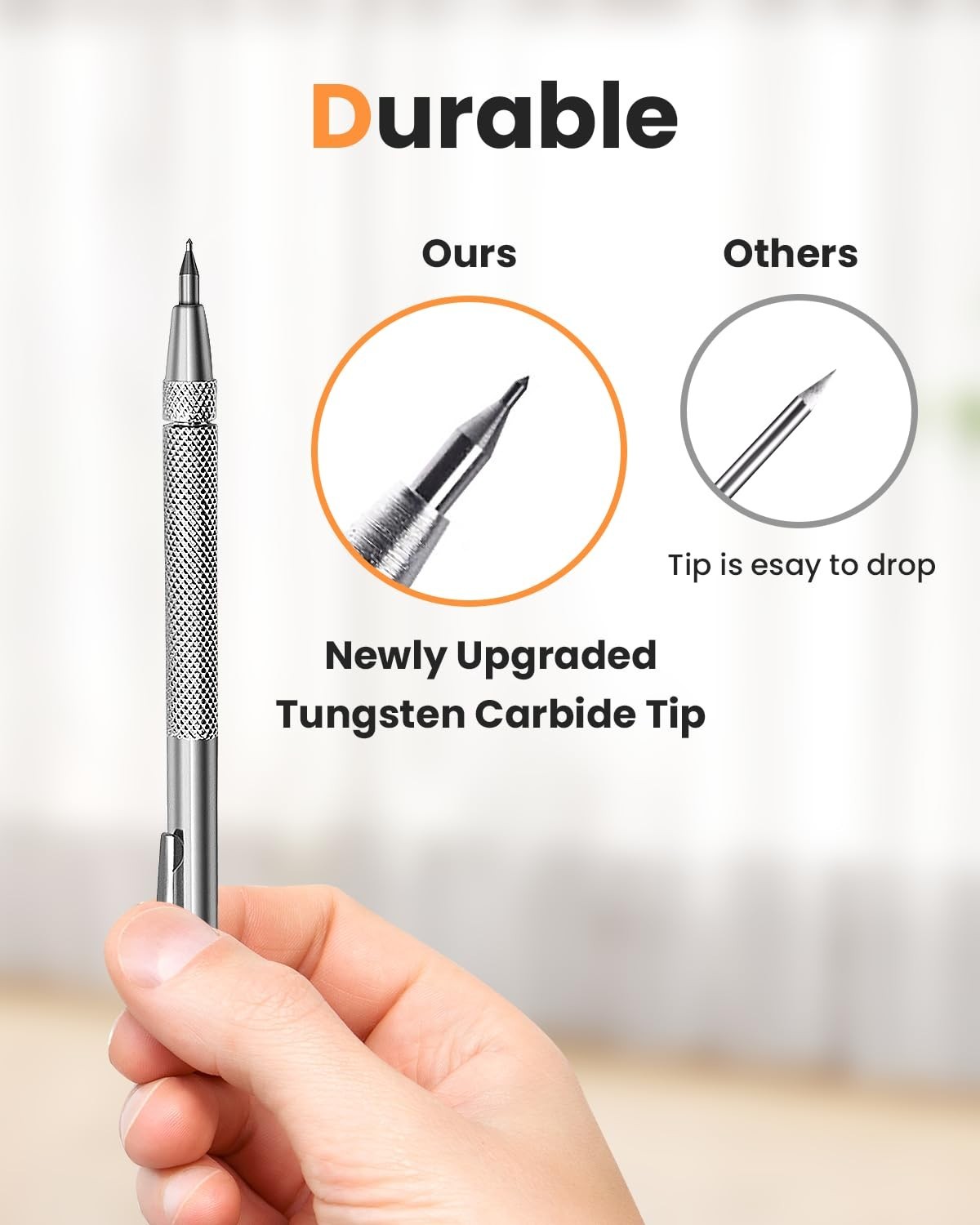 4 Pack Tungsten Carbide Scriber with Magnet Metal Scribe with Extra 24 Mark Nibs