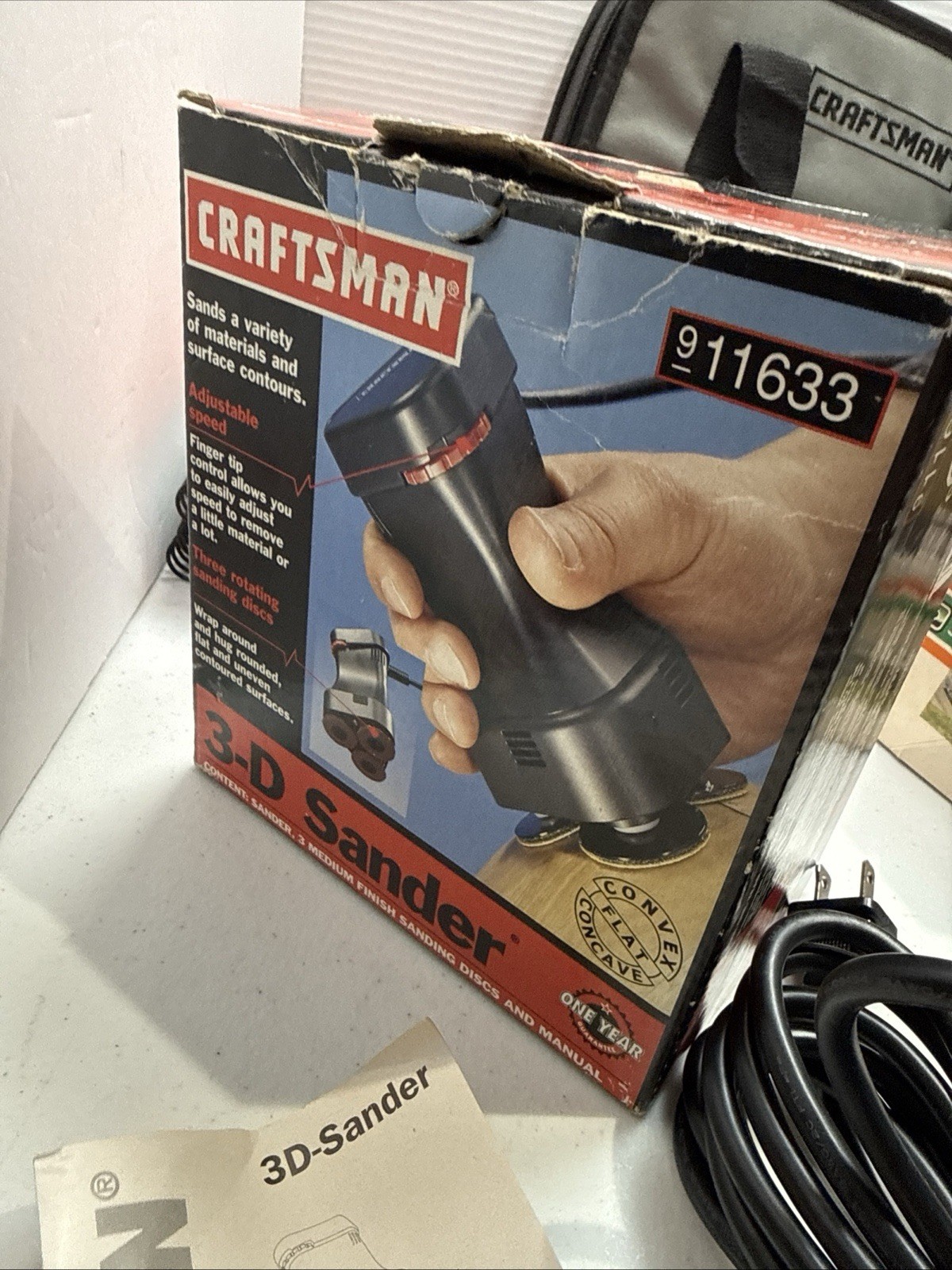 Vintage New Craftsman 11633 3D Sander Rare Made In Germany Variable Speed