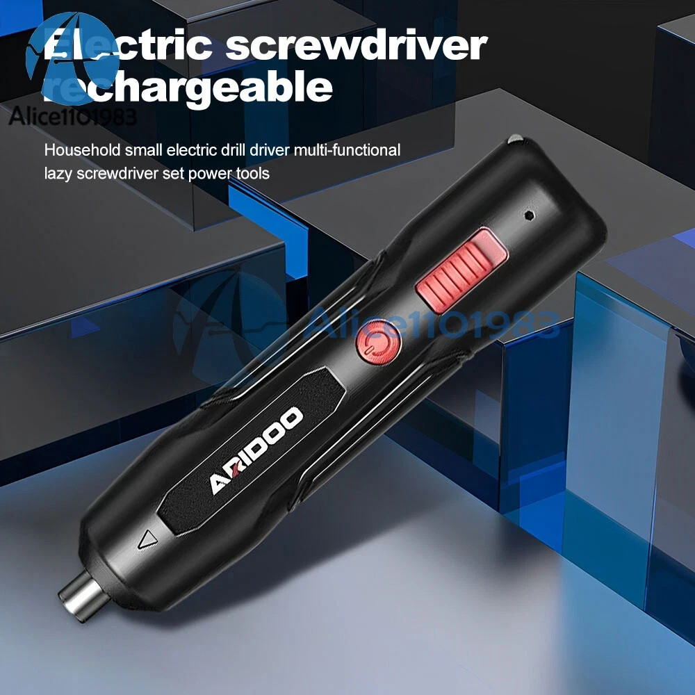 Portable Electric Screwdriver set mini Compact USB rechargeable Screw Driver