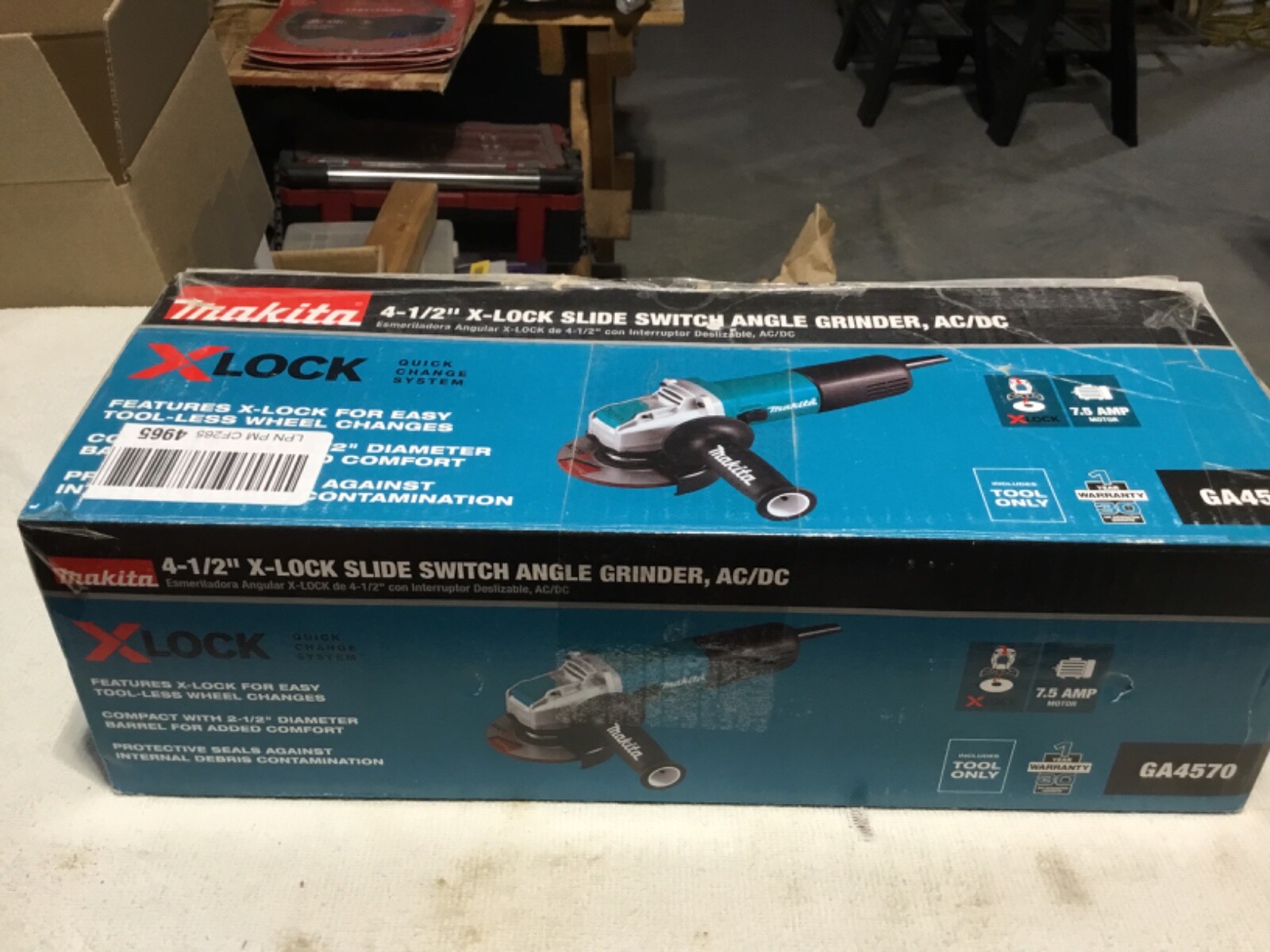 MAKITA GA4570 4 1/2&Prime; X-LOCK ANGLE GRINDER BRAND NEW IN BOX