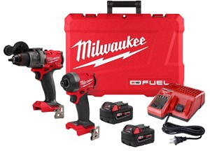 Milwaukee Electric Tool 3697-22 M18 Drill And Hex Impact Combo Kit (369722)