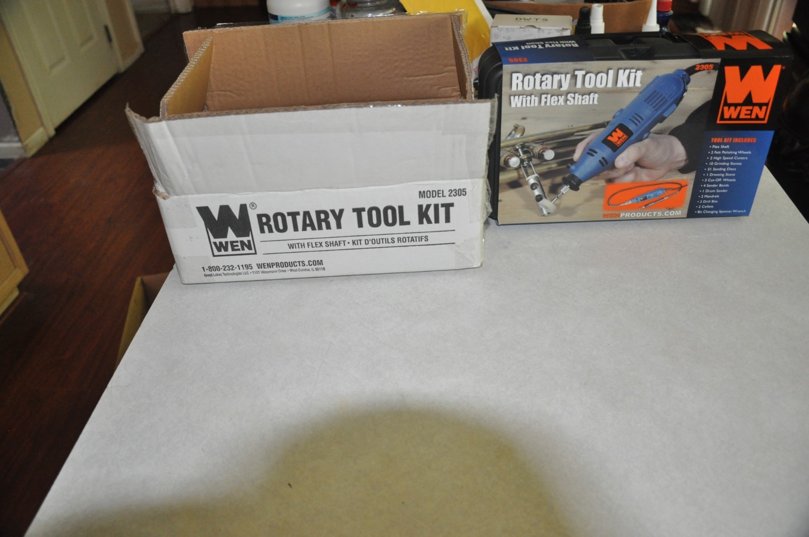 WEN Rotary Tool Kit w/ Flex Shaft 2305