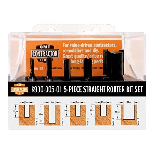 CMT-K900.005.01 900.005.01 – Case 5 straight cutters s=8 HW DX