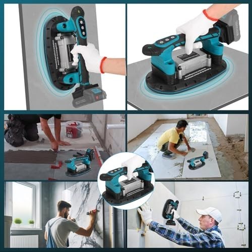 Tile Vibration Machine Installation Tool for Makita 18V Battery, Handheld Automa