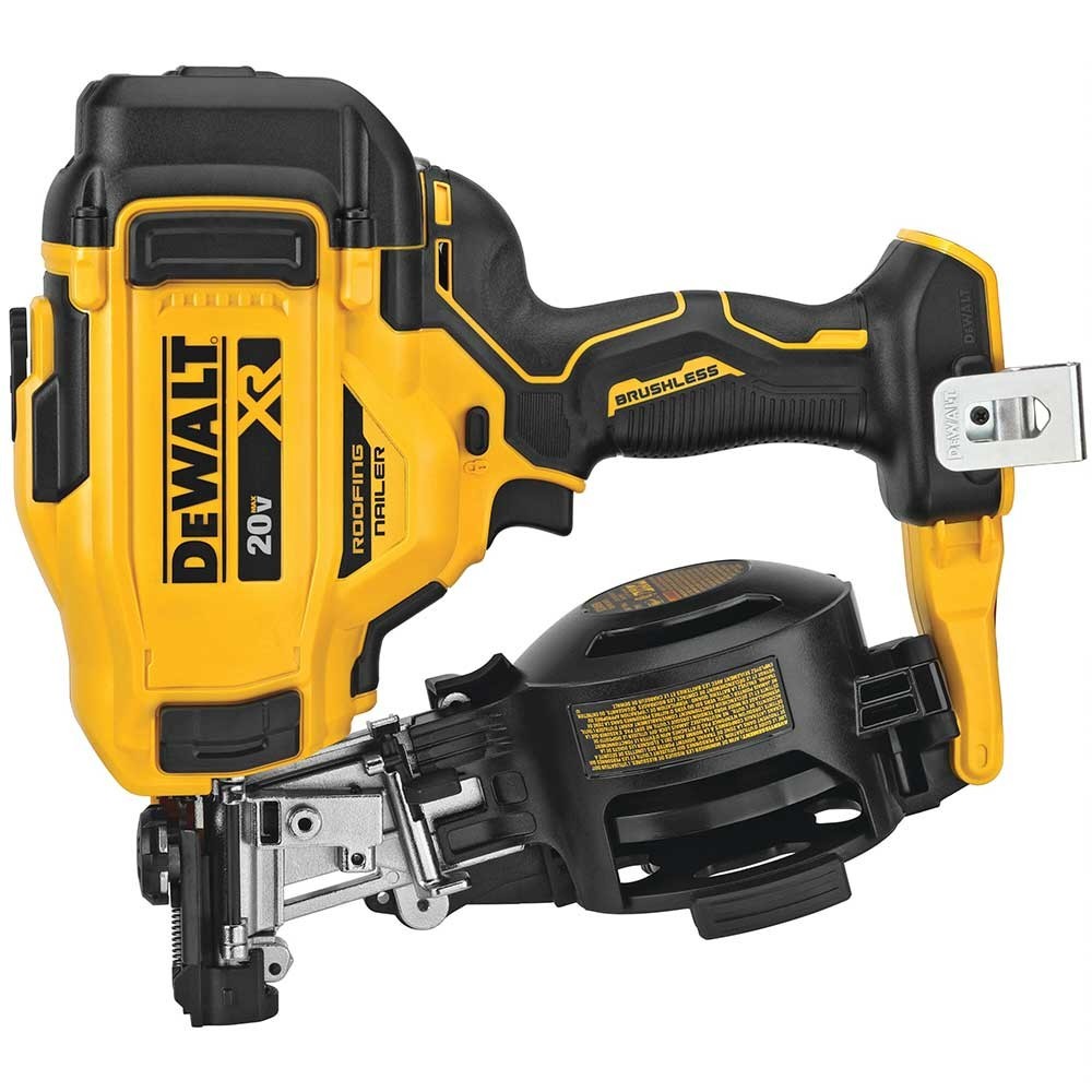DEWALT 20V XR Brushless Cordless Roofing Nailer Yellow/Black