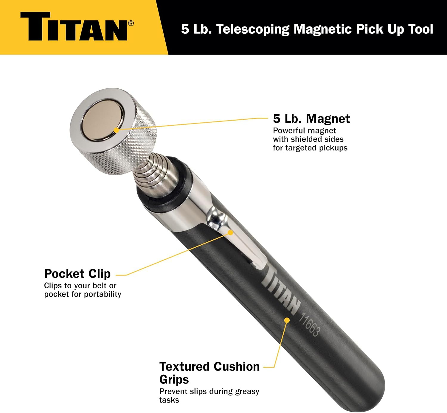 11663 Telescoping Magnetic Pickup Tool