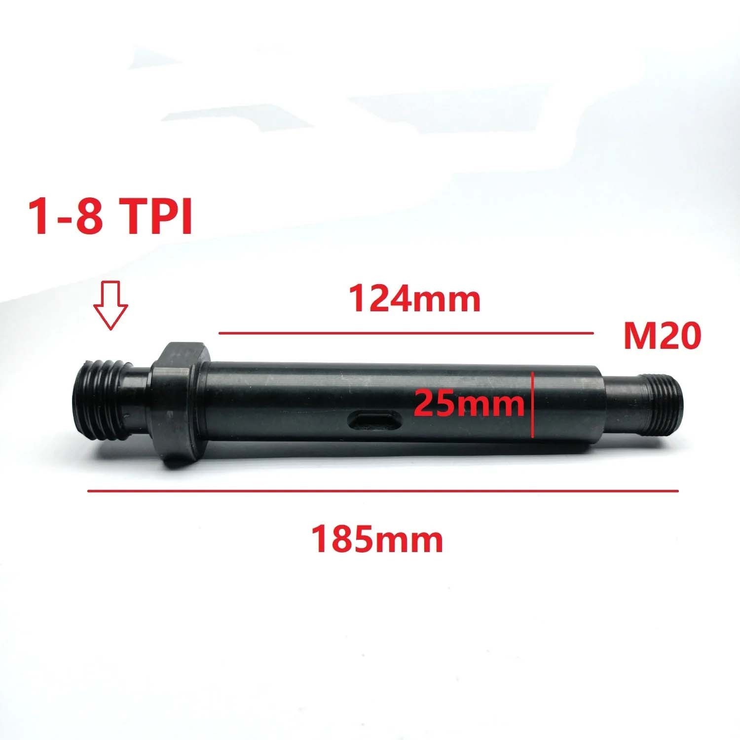 M33x3.5mm M33 1-8 1&Prime; x 8 TPI Woodworking Lathe Headstock Spindle Shaft DIY Cutte