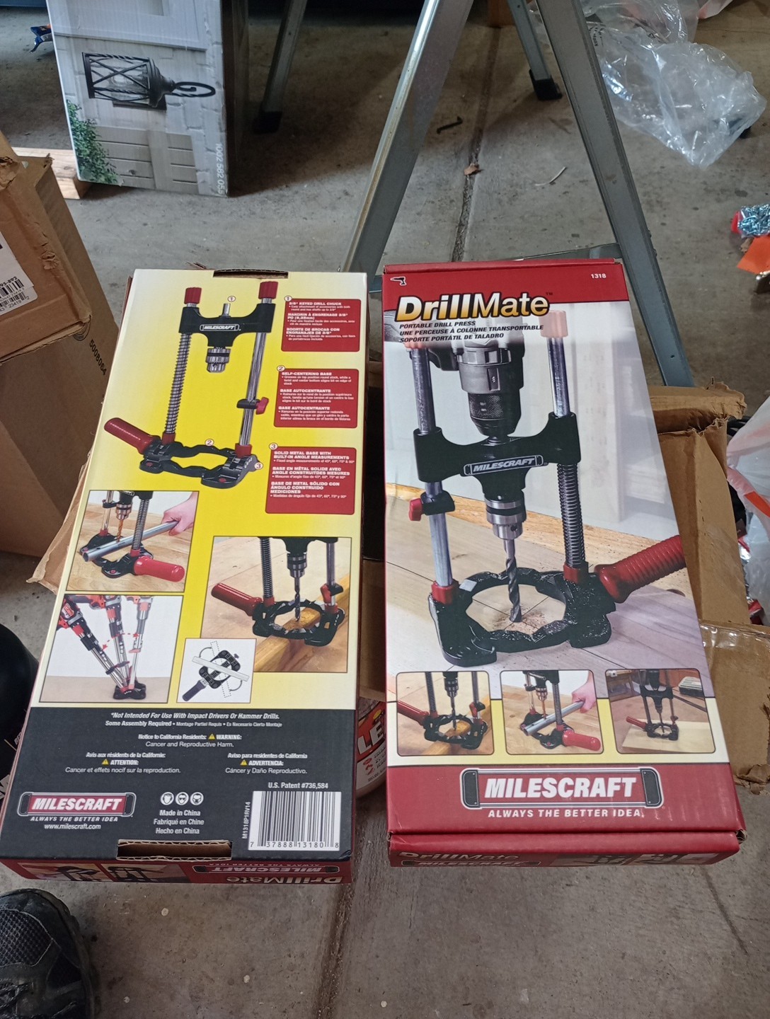 Milescraft Lot Of 2-1318 DrillMate Portable Drill Guide Drill Guide Attachment 2