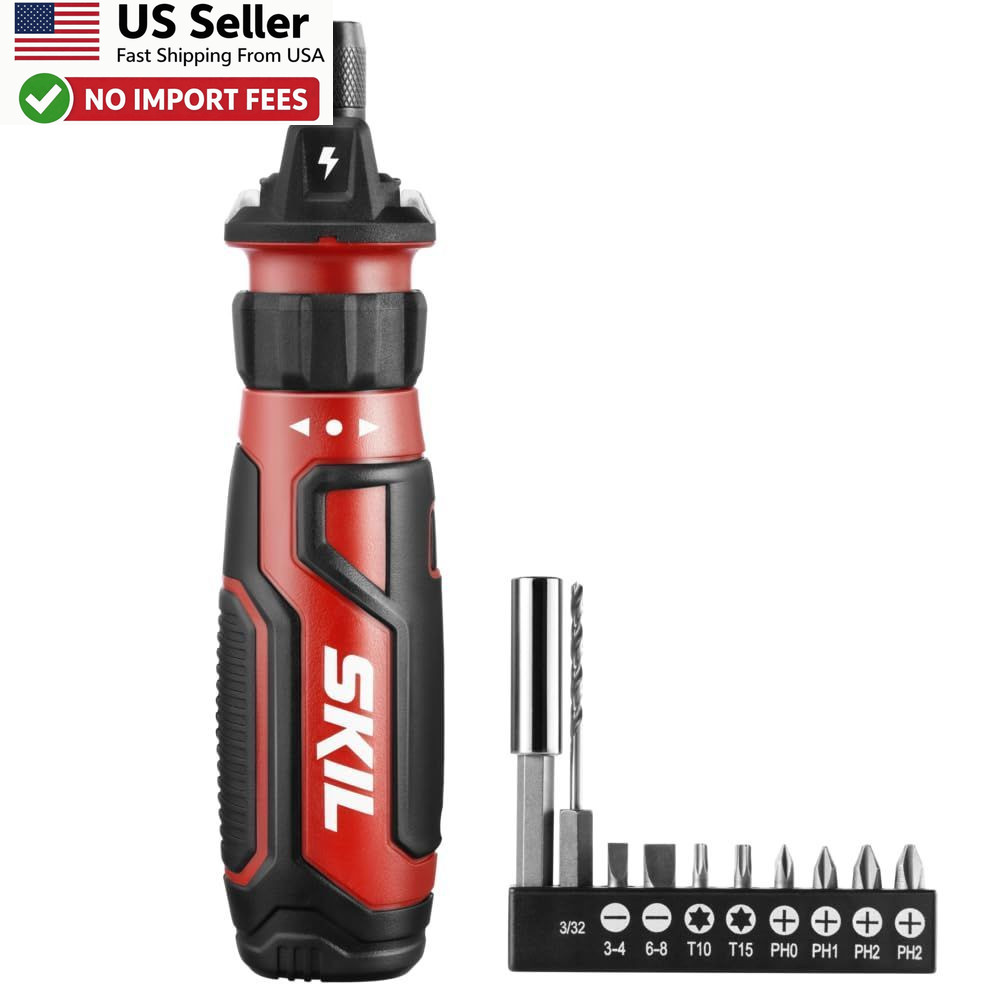 SKIL 4V Cordless Screwdriver Circuit Sensor Rechargeable Power Tool FROM USA
