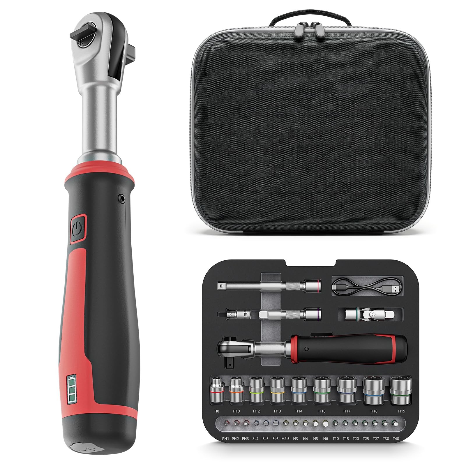 Yacooda Electric Ratchet Wrench, Electric 3N.m, Manual 60N.m [2026 Industry Firs