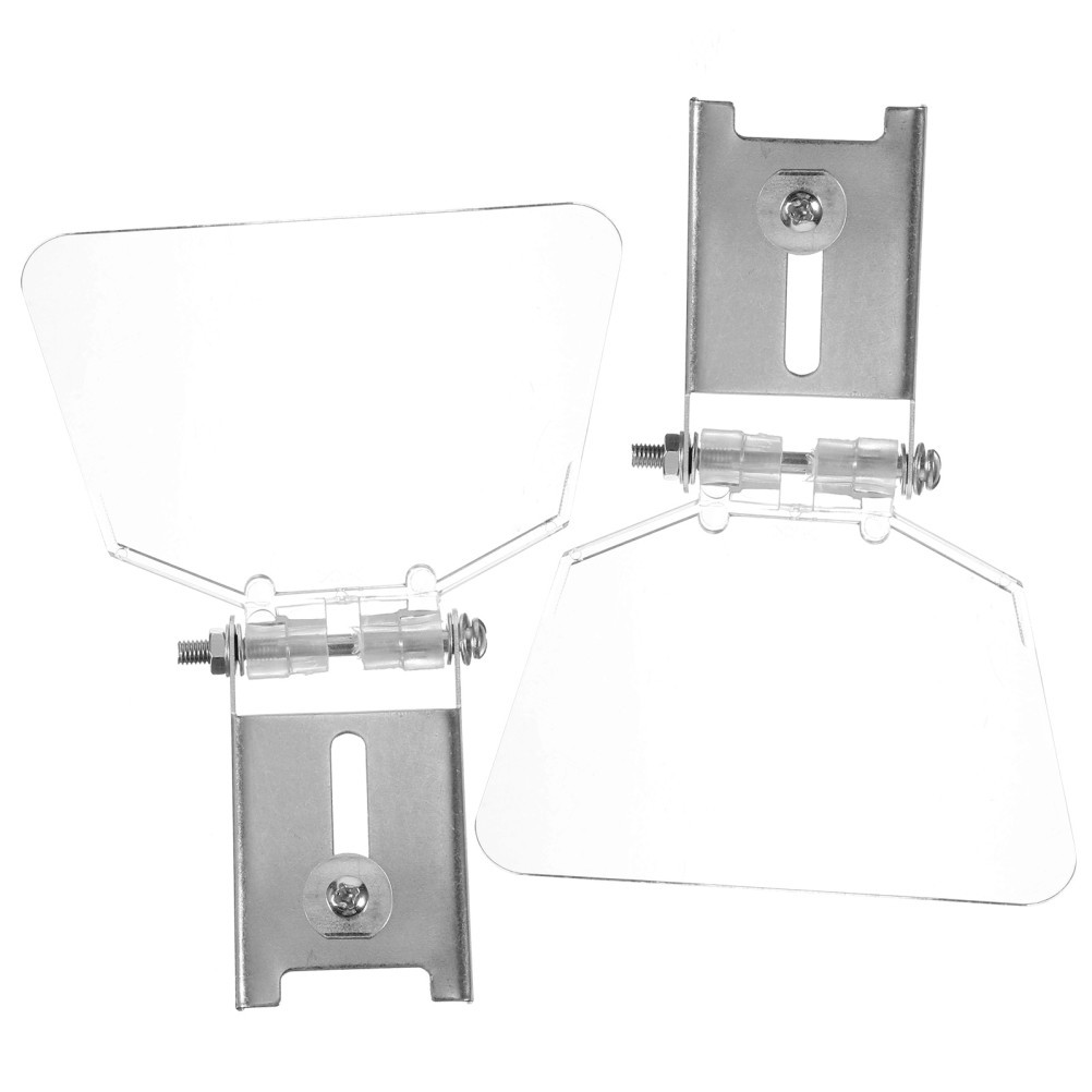 2Pcs Durable Bench Grinder Eye Shield Kit Stainless Steel ABS Protection Guard