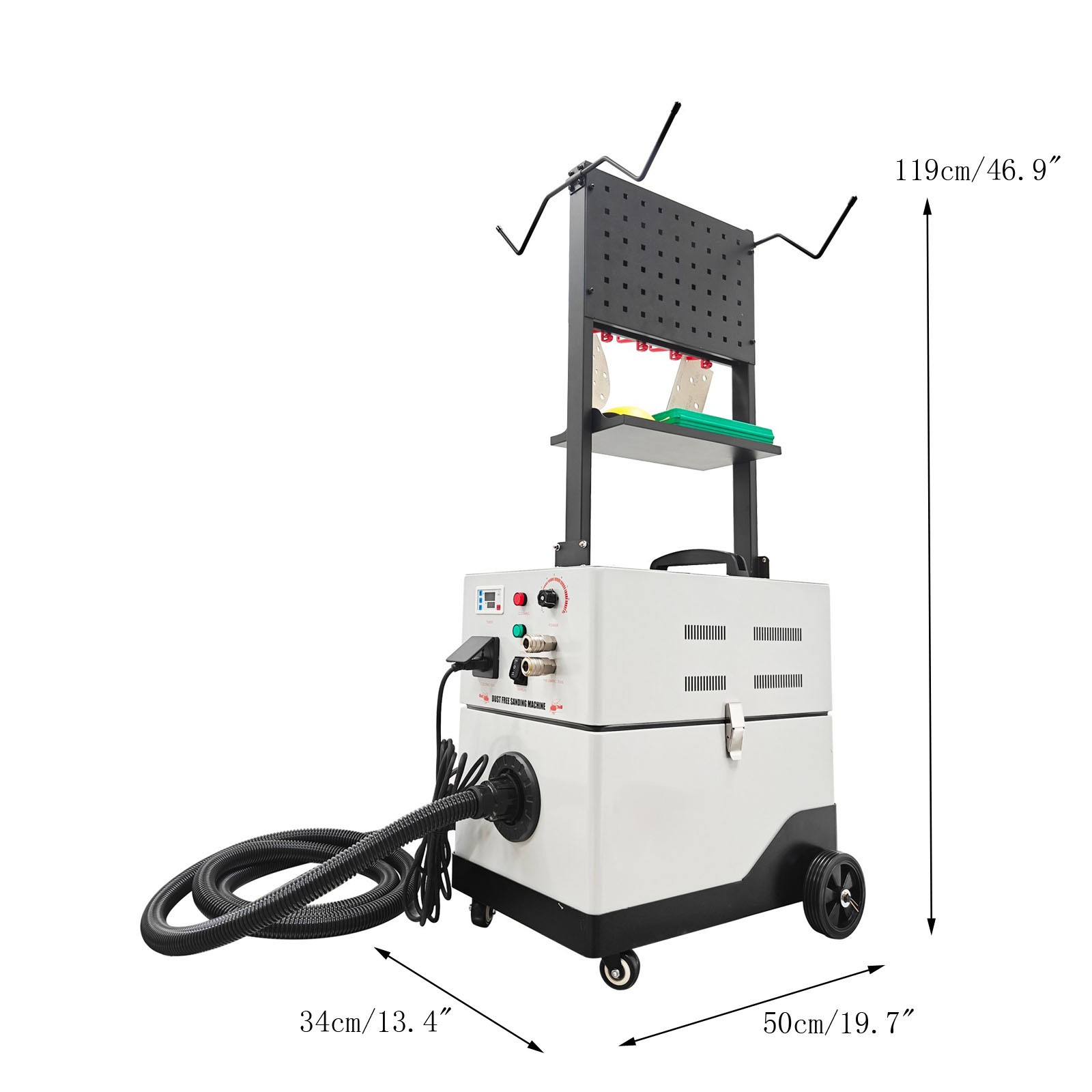 50L Dust Free Sanding Machine 220V Electric Grinding and Vacuuming Machine 65dB