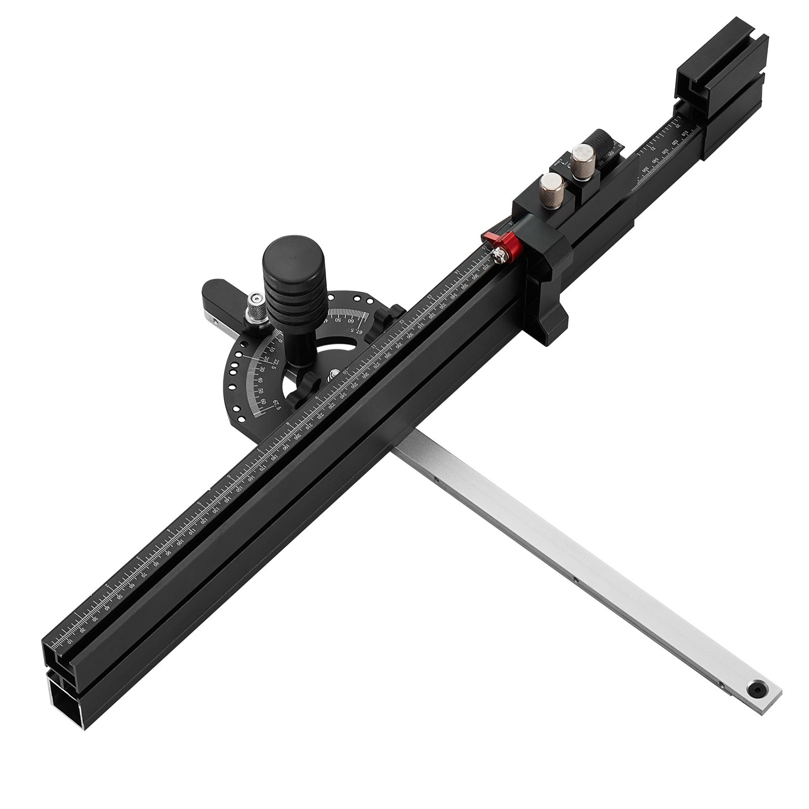 VEVOR Precision Table Saw Miter Gauge Standard Slot 3/4 »x3/8 » 19-35 in Grating