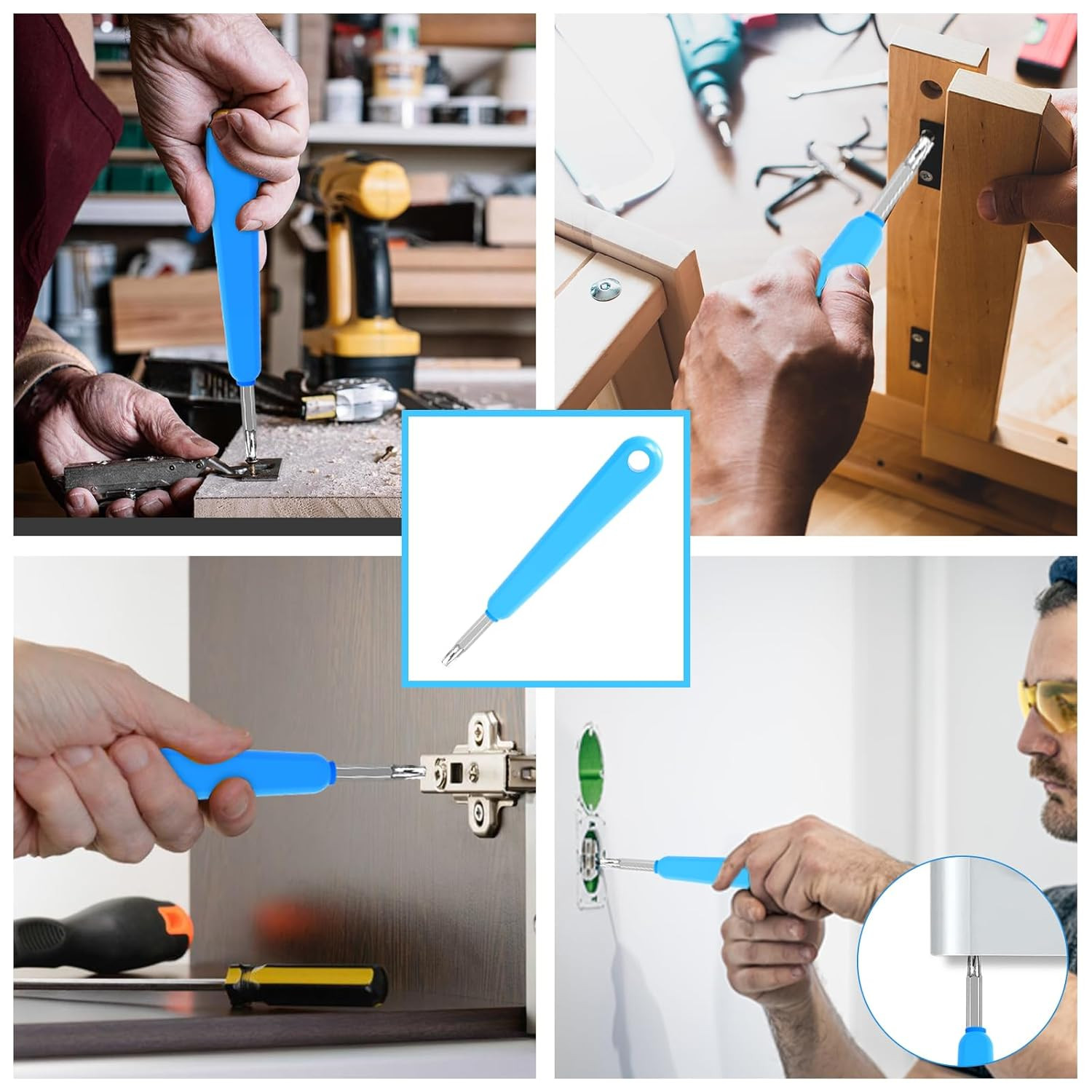 Ring Doorbell Screws Replacement, Blue Double-Ended T6 T15 Screwdriver