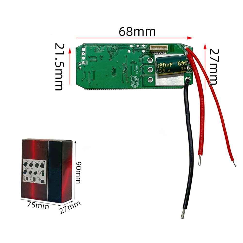 Drill Control Board 16.8V with 8 Pin Interface ABS Housing Metal Circuit Design