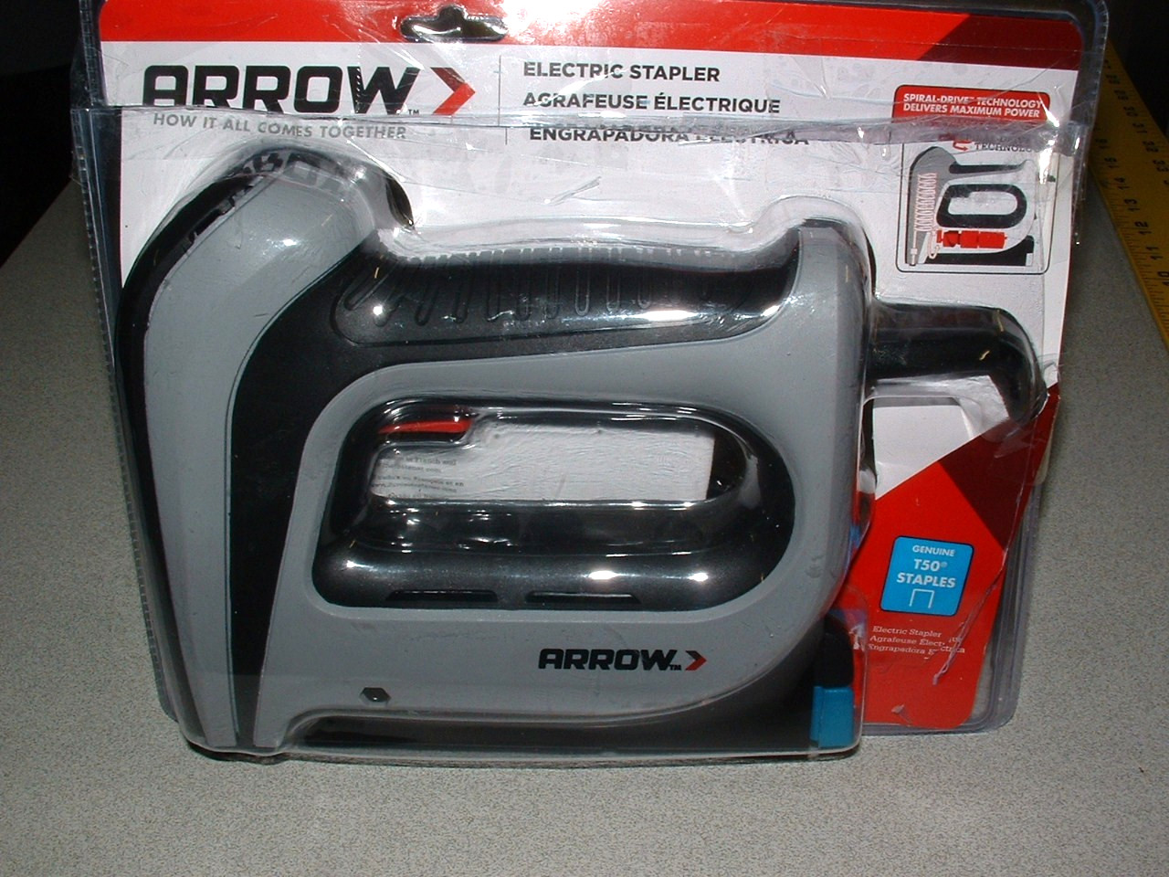Arrow Corded Electric Stapler Fastener Staple Gun , uses T50 staples 1/4&Prime; – 1/2&Prime;
