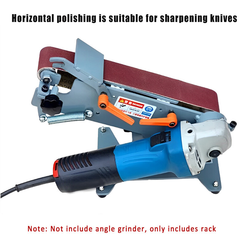 Belt Sander Adapter for Angle Grinder Sanding Attachment W/ 10PCS 600x50MM Belts