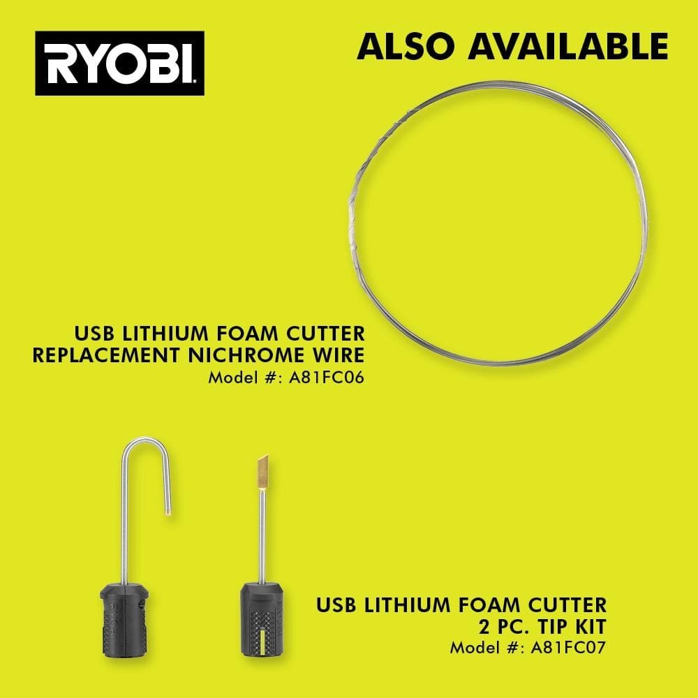 Hot Wire Foam Cutter Ryobi FVH64K USB Lithium Cutter Kit